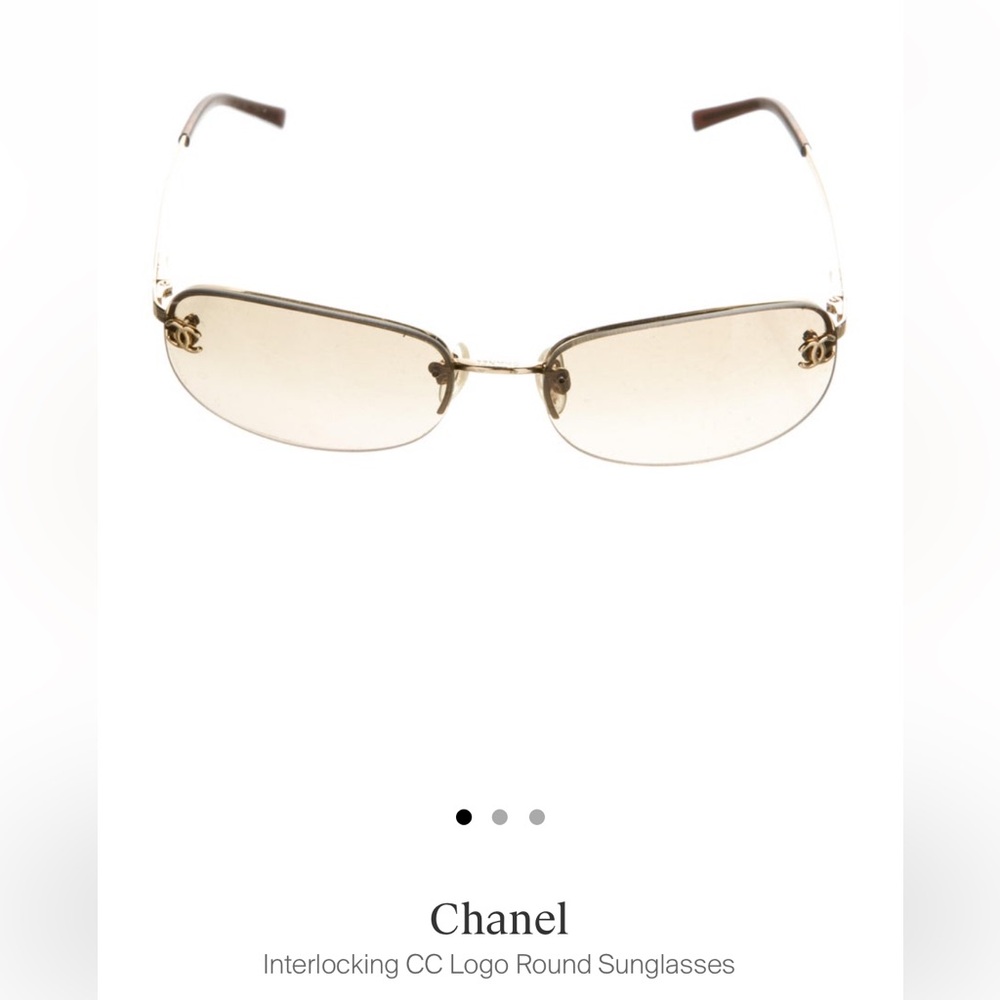 Chanel logo sunglasses